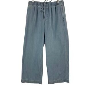 American Eagle Stretch Ultra Wide-Leg Pull-On Jean Women's S Light Wash